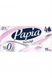 Papia  Tuvalet Kağıdı Pure & Soft 4 Katlı 16lı - 1
