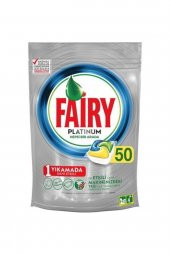 Fairy  Limon Kokulu Platinum Bulaşık Makinesi Deterjanı Kapsülü 50 Yıkama - 1