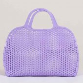 Demonte Plastik Plaj Çantası Mor - 2