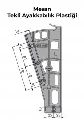 Mesan Shocab Tekli Ayakkabılık Beyaz thumbnail 3
