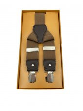 Brianze Deri Bağlantılı Açık Kahve Pantolon Askısı - 1