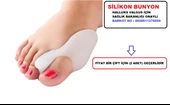 HALLUKS VALGUS GECE ATELİ AYAK PARMAK AYIRICI ATELİ BUNYON PARMAK ARASI MAKARA FULL SET - 9