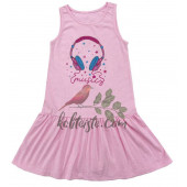 Sıfır Kollu Kız Çocuk Elbise - 1