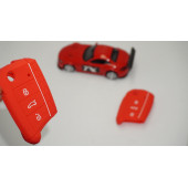 Volkswagen Polo Golf7 Tiguan Silikon Anahtar Kırmızı Kılıf Seti thumbnail 1