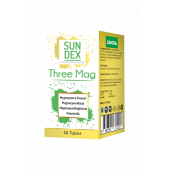 SUNDEX Three Mag (Magnezyum L-Treonat + Malat + Bisglisinat + Vitamin B6) 30 Tablet - 1