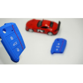 Volkswagen Polo Golf7 Tiguan Silikon Anahtar Mavi Kılıf Seti thumbnail 1