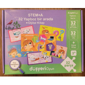 Stem A 32 Parça Yapboz - Mor - 1