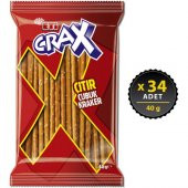 Eti Crax Sade Çubuk Kraker 40 g x 34 Adet - 1