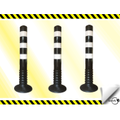 Lorex Lr-0125-S 75 CM Siyah Şerit Ayırıcı Delinatör - 10Lu Paket - 1