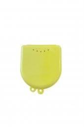 3 Adet Küçük Boy Diş Protez Saklama Kutusu / Aparey Kutusu Sarı - 1