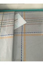 King Check Gri Çift Kişilik Nevresim Takımı - 1