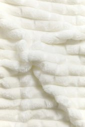 Merinos Modern Line 3 Parça Battaniye Seti - Ekru - 3