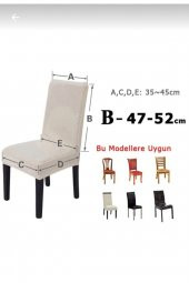 Bürümcük Sandalye Kılıfı 6lı Gri - 3