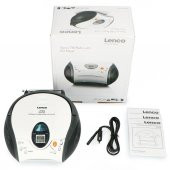 LENCO SCD-24 BEYAZ - CD ÇALARLI TAŞINABİLİR Müzik Seti STEREO FM RADYO - BEYAZ - 3