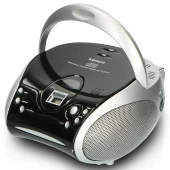 LENCO SCD-24 SİYAH/GÜMÜŞ - CD ÇALARLI TAŞINABİLİR Müzik Seti STEREO FM RADYO - SİYAH/GÜMÜŞ - 3