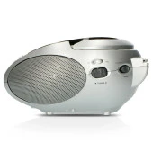 LENCO SCD-24 SİYAH/GÜMÜŞ - CD ÇALARLI TAŞINABİLİR Müzik Seti STEREO FM RADYO - SİYAH/GÜMÜŞ - 5