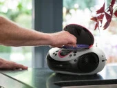 Lenco SCD-38 Pembe Taşınabilir Müzik Seti Radyo CD Çalar MP3 USB - 4