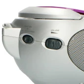 LENCO SCD-24 MOR - CD ÇALARLI TAŞINABİLİR Müzik Seti STEREO FM RADYO - MOR - 8