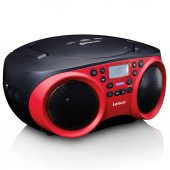 LENCO SCD-501 Kırmızı TAŞINABİLİR Müzik Seti FM RADYO BLUETOOTH ÖZELLİKLİ CD-USB OYNATICI - KIRMIZI - 2