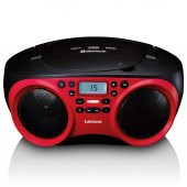 LENCO SCD-501 Kırmızı TAŞINABİLİR Müzik Seti FM RADYO BLUETOOTH ÖZELLİKLİ CD-USB OYNATICI - KIRMIZI - 3