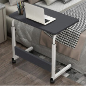 servetavcı Yükseklik Ayarlı Laptop Sehpası ve Çalışma Masası - Antrasit Beyaz (Tekerli) - 1
