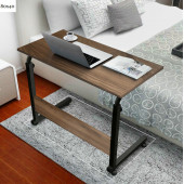 servetavcı Yükseklik Ayarlı Çalışma Masası - Ceviz (Tekerli) 80x40 - 1