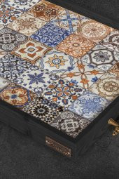 Esperanza Tepsi 62x32CM Doğal Masif Seramik Sunum Tepsisi - 4