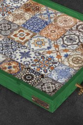 Esperanza Tepsi 62x32CM Doğal Masif Seramik Sunum Tepsisi - 8