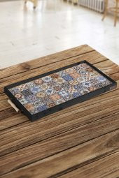 Esperanza Tepsi 62x32CM Doğal Masif Seramik Sunum Tepsisi - 9
