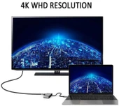 Usb Type C To Hdmi Vga 3.1 4k Çevirici Dönüştürücü Adaptör - 3