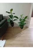 2'li Metal Ayaklı Saksı Çiçeklik -s100 - 3