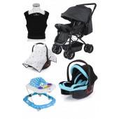Jimmybaby Travel Sistem Bebek Arabası Bebek Kanguru Bebek Puseti Örtüsü Bebek Yürüteç - 1