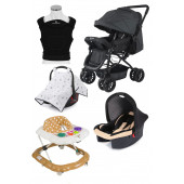 Jimmybaby Travel Sistem Bebek Arabası Bebek Kanguru Bebek Puseti Örtüsü Bebek Yürüteç - 2