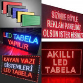 LED TABELA 32X96 KIRMIZI TEK TARAFLI KAYAN YAZI - 4
