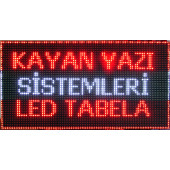 LED TABELA 32X96 KIRMIZI TEK TARAFLI KAYAN YAZI - 5