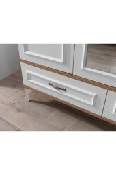 Erezoğulları Mobilya Modern Trend 3 Kapılı 2 Çekmeceli Gardırop Elbise Dolabı 130x55x212cm - 2