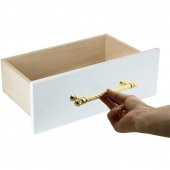 Çekmece Dolap Kapak Kulpu Kulbu 192 mm Gold Metal Kulp - 2