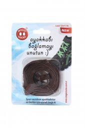 Magic Locks 08B1 - Kahverengi Yassı Akıllı Bağcık - 1