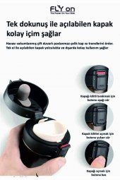 Kişiye Özel Isim Baskılı Tek El Basmalı Çelik Termos 350 ml Çift Katmanlı Snape Filtreli - 6