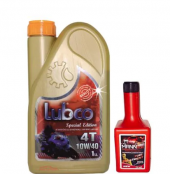 Lubco 4T 10W40 1 Litre 4 Zamanlı Motosiklet Yağı +Benzin Katkısı - 1