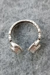DJ Kulaklık Şekilli Unisex Yüzük Gümüş Kaplama Ayarlanabilir El Yapımı Headphone Unisex Yüzük - 4