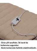 Rawels CE Kalite Belgeli Çift Kişilik Elektrikli Battaniye 120x160 - Bej - 2
