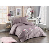 Fulya Nakışlı Dört Mevsim Set-Leylak - 1