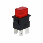 "180H" Işıklı Kare On/Off Anahtar Buton - 4 Pin - 1