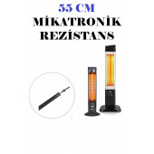 DİKEY ISITICI SOBALAR İÇİN 55 CM MİKATRONİK REZİSTANS TAKIMI (REZİSTANS+BUZLU CAM+BAŞLIK) - 1
