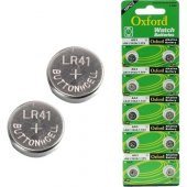 OXFORD AG3 LR41 ALKALİN SAAT PİLİ 10 ADET 1.5V DÜĞME PİL - 1