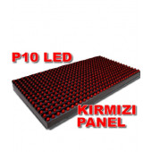 P10 Led Panel Kırmızı - 16x32 Cm / Led Tabela - Kayan Yazı P10 Kırmızı - 1