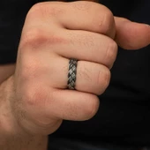 Gümüş Kazaziye Örgü Yüzük thumbnail 4