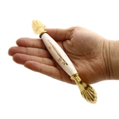 Elpedroso Lüks Porselen Mobilya Mutfak Çekmece Dolap Dolabı Kulpu Kulbu (160 MM-16.0 CM) Beyaz Gold thumbnail 4
