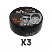 Sector Hairmate Superwax Islak Görünüm Siyah Wax 150 Ml 3 Adet - 1